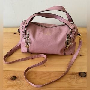 Rare Juicy Couture Pink Charm Y2K Elle Woods Medium Sized Purse/Satchel